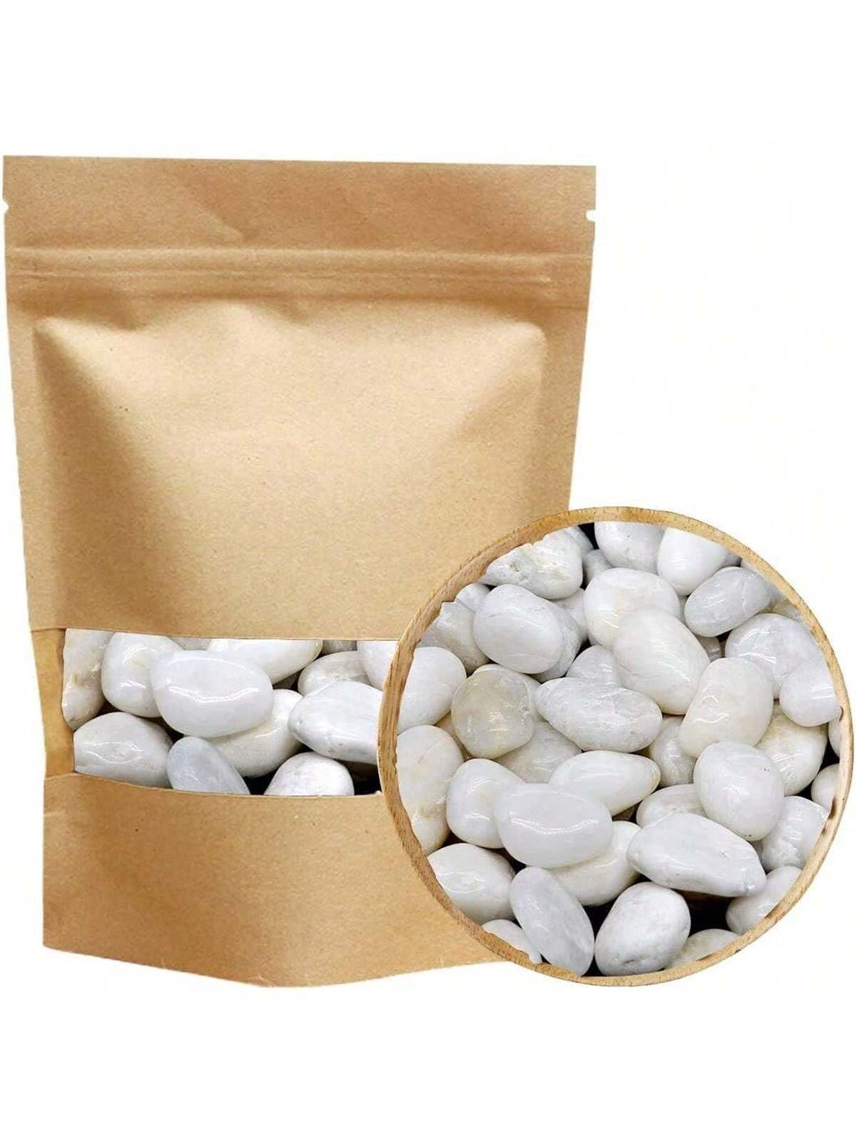Aquarium Sand White - River Rocks ตกแต่งประดับสีขาว Pebbles หินขนาดใหญ่ธรรมชาติตกแต่งขัด River