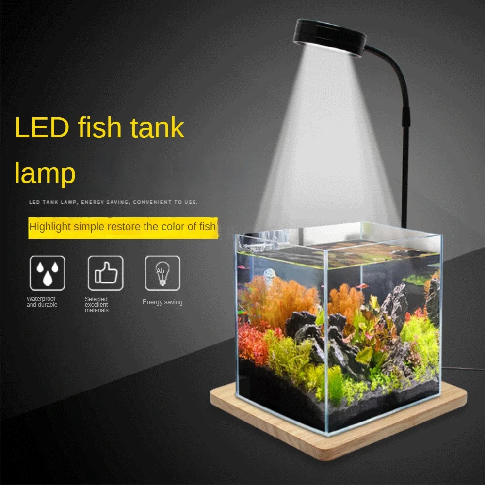 Led Planted Tank Light - LED Aquarium Grow Light พร้อมกระดานไม้ไผ่,เหมาะกับ Aquarium