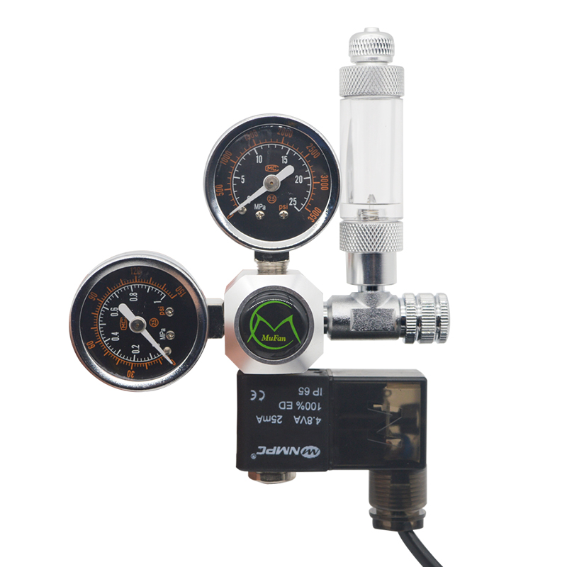 Planted Aquarium Equipment - Aquarium CO2 Regulator Magnetic Solenoid วาล์วตรวจสอบถังปลาพืชอุปกรณ์เสริม
