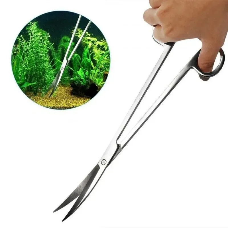 Planted Aquarium Kit - กรรไกรตู้ปลา, เครื่องมือทําความสะอาดสแตนเลสยาวพิเศษ, เครื่องมือตู้ปลา Aquascape