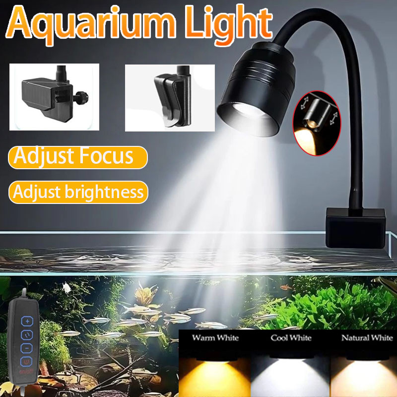 ไฟ LED สำหรับตู้ปลาแบบหนีบ กัน - Led Planted Tank Light บทวิจารณ์และราคา